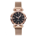 Ready-to-ship wholesale starry sky watches, women's quartz watches with magnetic strap – one-piece dropshipping available
