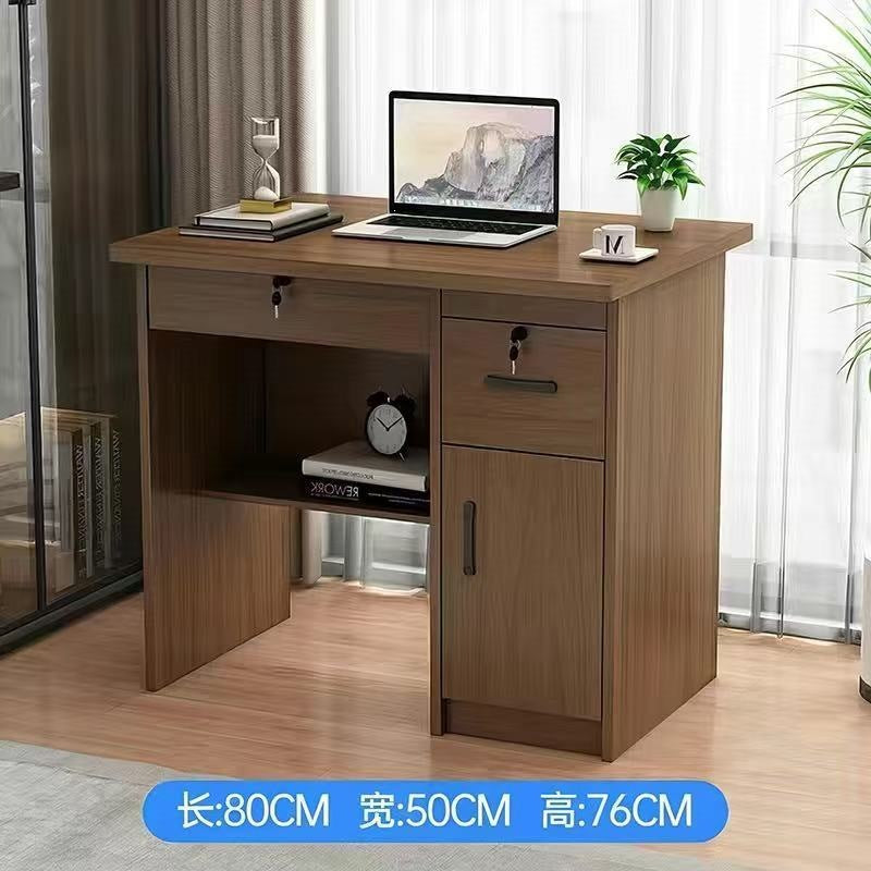 Solid wood eco-friendly desktop computer desk - office desk, small apartment home use, drawer bedroom desk, student table, writing desk