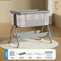 【winter snow grey - flagship model】bare bed + potty training bed + bed surround + memory foam mattress + storage basket