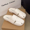Flat-toe slippers, one-leg k-stylefashionnew arrival non-slip women's summer soft bottom muleoutwear lazy sandals
