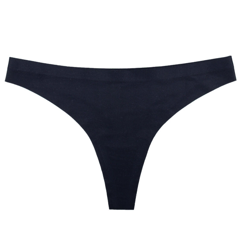 Fashionsexy thin low-waist underwear women's pure cotton crotch antibacterial seamless ice silk sports waist yoga briefs women