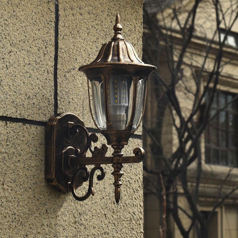 European style outdoor waterproof wall lamp retro courtyard light corridor staircase creative wall sconce garden balcony fence wall light