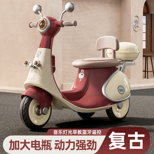 Factory direct children's electric motorcycle 1-3-6 year old boy and girl baby can sit rechargeable remote control cartoon car