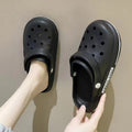 Personalized new arrival rubber and plastic feel fashion men's and women's clogs, lightweight non-slip toe shoes, inner and outer wear sandals