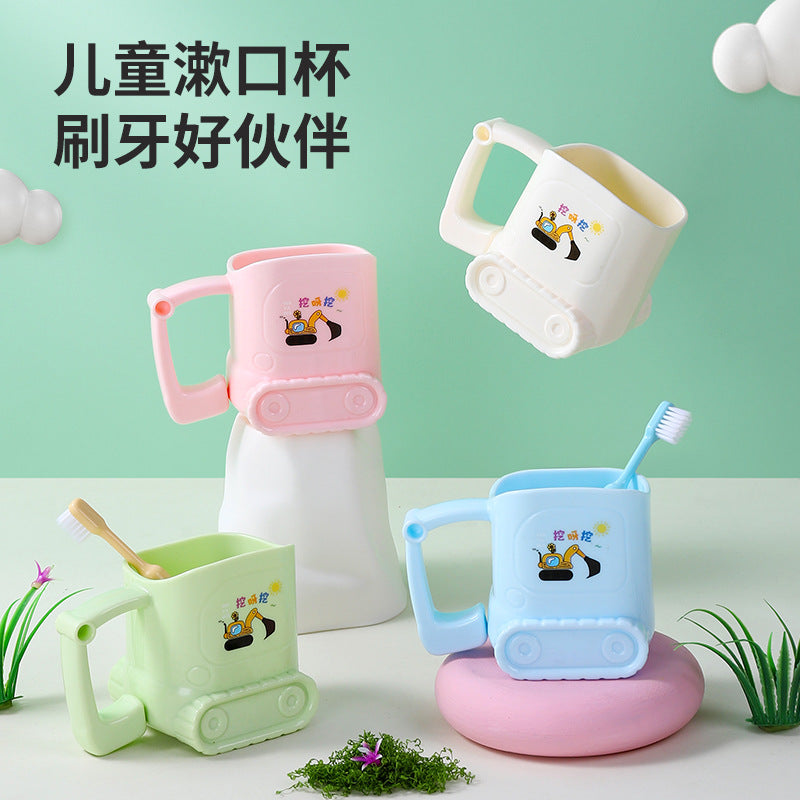 Kids' toothbrush cup, wash basin, toothbrush holder - 2-6 years old, baby home use, rinse cup, cute design for boys and girls, drop-proof