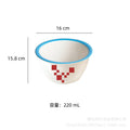 Ins scandinaviancasual style grids geometric fragments creative design color block paint bowl stylish color ceramic bowl