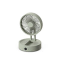 2024 desktop foldable fan with digital display, built-in battery, extended battery life, wall-mountable, night light, remote control, portable, and rechargeable