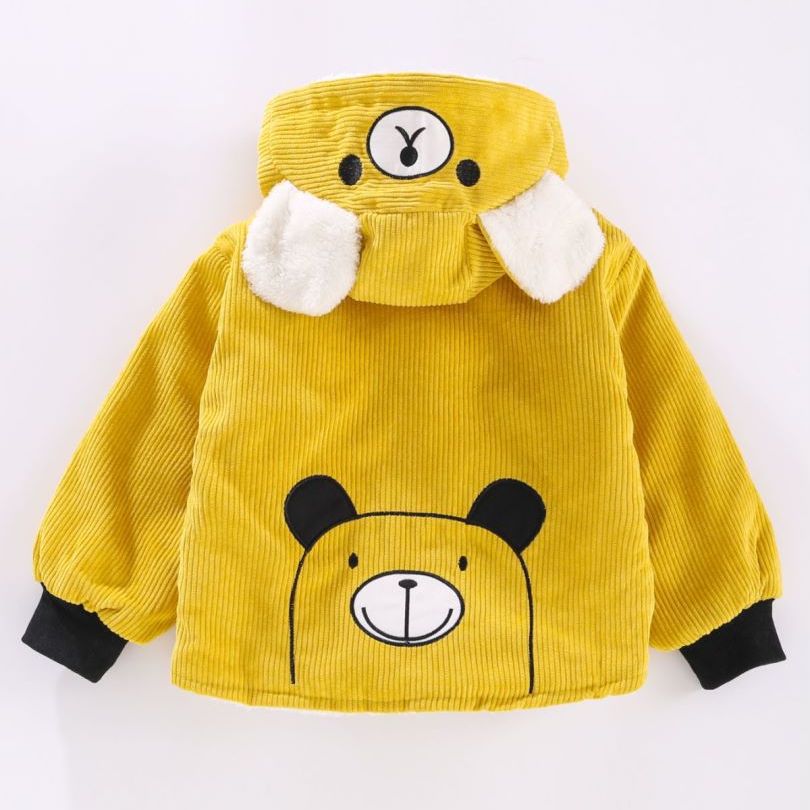 New arrival kidsoutwearkids style thickened windbreaker kids corduroy outwearfall and winter wear boys