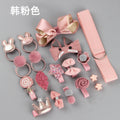 Cute 18-piece hair clip set - hair accessories gift for little princesses, baby hair clips, children's headwear, pink korean style