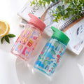 Carefully selected food-grade kids water cup cute straw plastic cup high temperature resistant student sports water bottle for home anti-drip