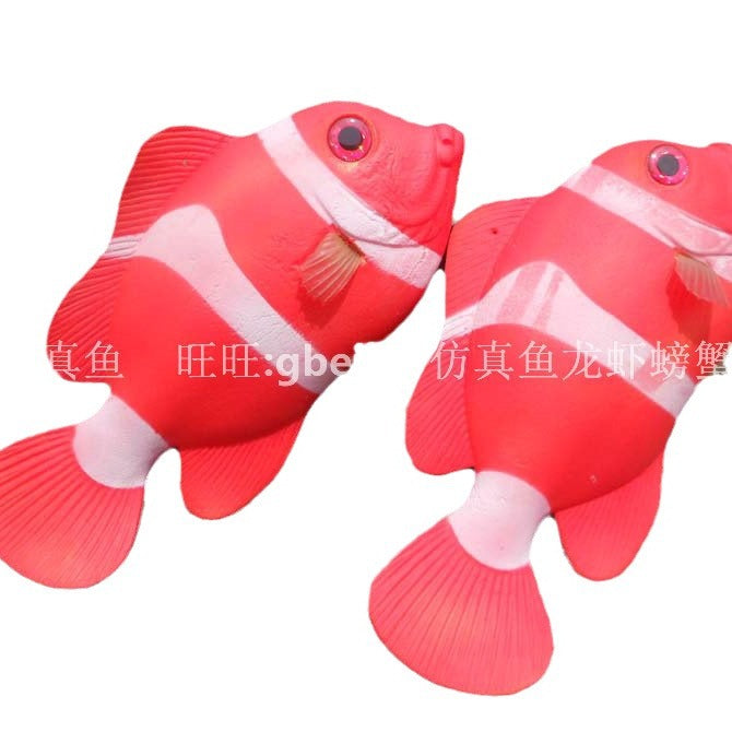 Simulation fish ugly fish model, fake red fish model shopping mall aquarium decoration fake fish pendant toy decoration road