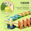 domino train kids educational automatic electric delivery vehicle building block toy gift for boys and girls