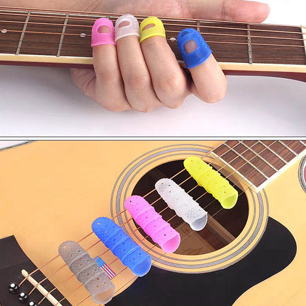 Guitar finger cover, silicone finger protective cover, beginner practice playing the piano, string finger cover, guitar