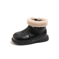 Kids' british style martin boots - new autumn/winter korean design - girls' fashion ankle boots - fleece-lined cotton boots