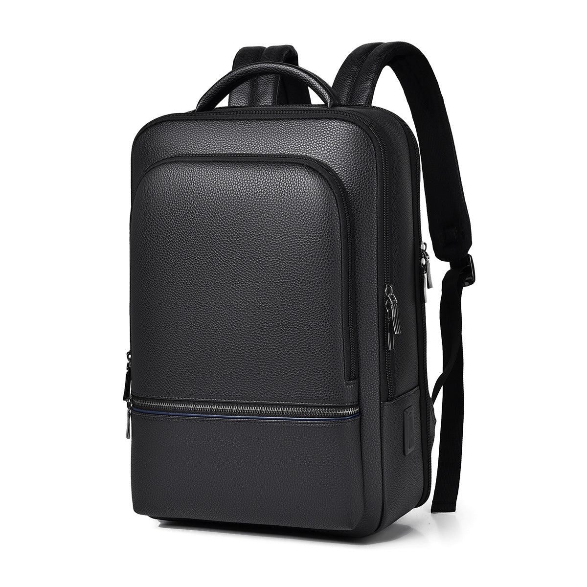 Spring casual schoolbag new high-end sense portable commuter business trend versatile ridge protection high-end simple backpack