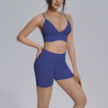 seamless pure color beautiful back tight breathable short high elastic yoga suit sports running fitness yoga suit