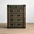 American retro storage cabinet bedroom box foyer entrance cabinet rattan large capacity storage house decoration cabinet furniture