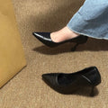 2025 spring/autumn new pointed-toe high heels - women's comfortable, non-fatiguing single shoes, versatile for interviews