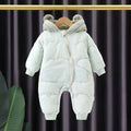 Winter warm baby rompers: autumn and winter onesies for boys and girls, fleece-lined winter infant outfits, warm bodysuits for outdoor wear
