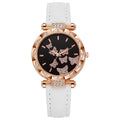 New tiktok women's watch - stylish, unique, and minimalist wristwatch with butterfly digital leather strap