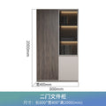 1.0m door filing cabinet (grey technical wood*khaki)
