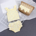 Baby girl summer outfit newborn romper set all-cotton class a shorts headband pure cotton class a new arrival