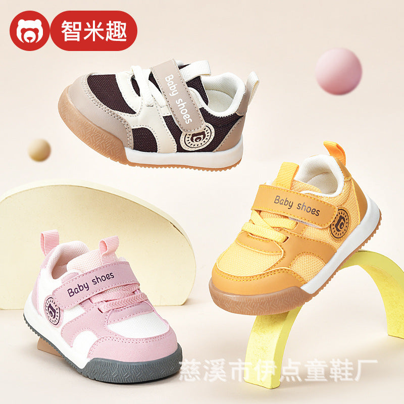 Toddler shoes for boys, spring and autumn infant shoes, soft sole functional cartoon shoes for babies aged 1-3, boys' shoes