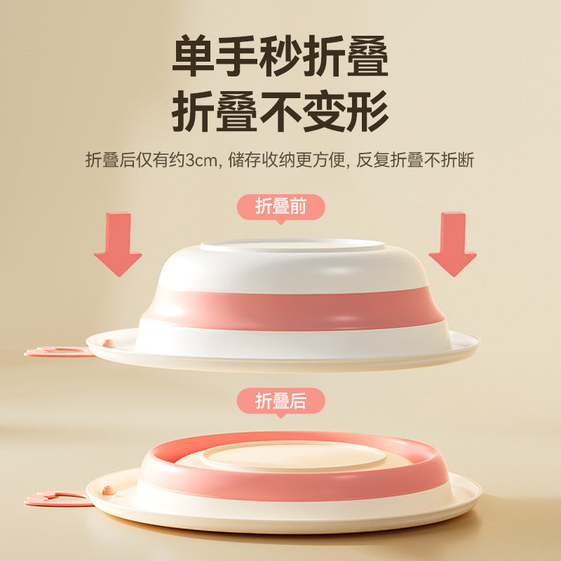 Factory direct foldable washbasin - portable baby wash basin, plastic household infant basin