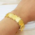 Middle eastern bohemian luxury coin bracelet with heart charm extension chain - bridal wedding birthday gift