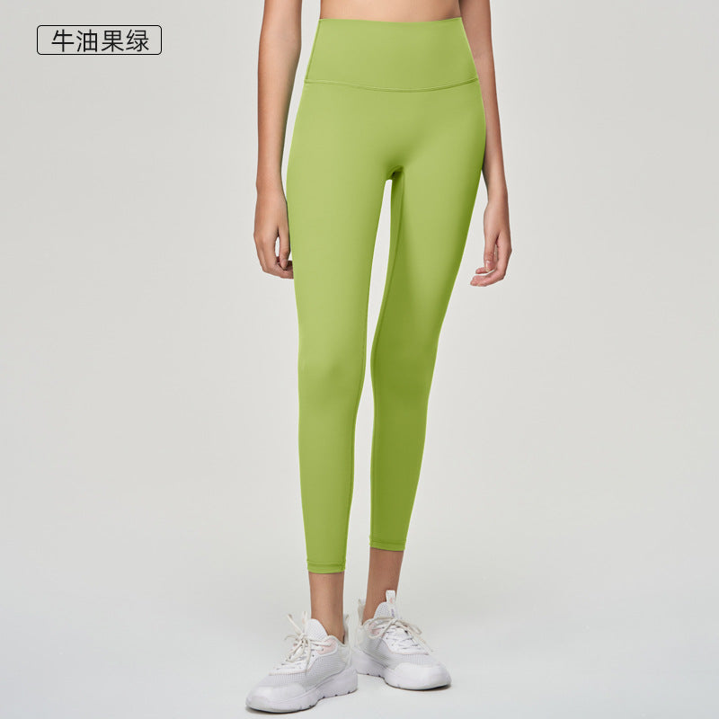 No awkward line, comfortable yoga pants for women, high waist, tummy control, sports tight, running, fitness, yoga wear, cycling pants