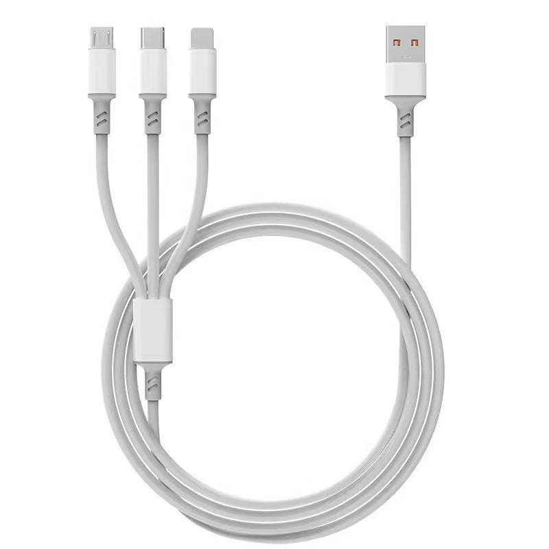 6a 3-in-1 charging cable for huawei, android, and apple phones - fast charging data cable