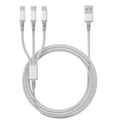 6a 3-in-1 charging cable for huawei, android, and apple phones - fast charging data cable