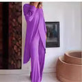 fashion new women's long sleevessuitloose pantssuitasymmetricalfashioncasual cross plus size two pieces