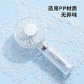 New transparent handheld fan - usb rechargeable, perfect for home, desk, outdoor use, portable mini pocket fan