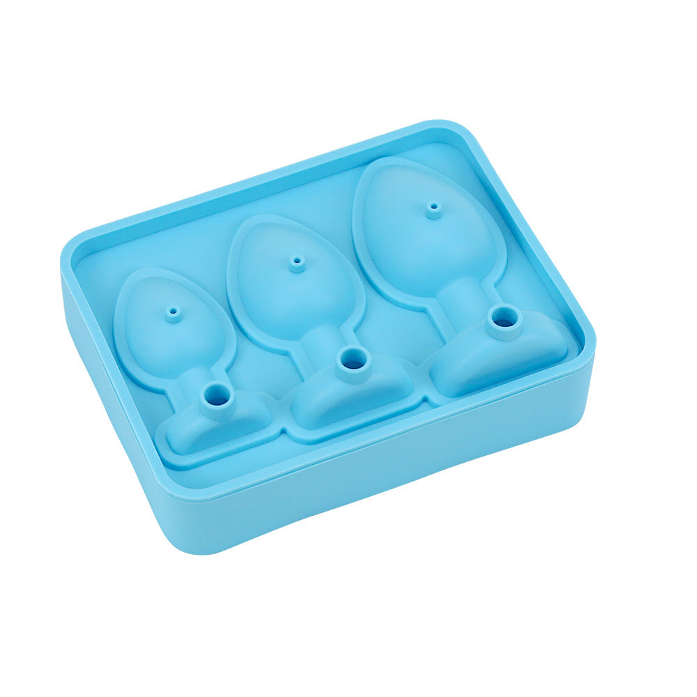Factory custom creative silicone ice grid mold with self-sealing funny ice cube mold summer ice making mold