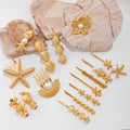 Diy hair accessories wholesale fashion cross-border jewelry niche stylestarpersonalized star flower bridal headwear women's hairpin one-word clip