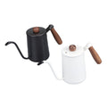 304 stainless steel hand brewing kettle walnut handle thin spout coffee pot outdoor hand brewed coffee utensils hanging ear drip kettle