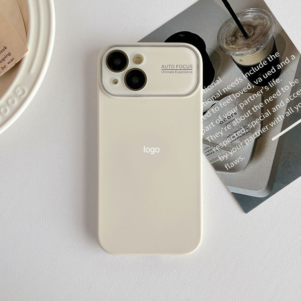 Premium large view camera lens protector case for apple 15 pro max, 12, liquid silicone iphone 13 & 14