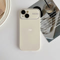 Premium large view camera lens protector case for apple 15 pro max, 12, liquid silicone iphone 13 & 14