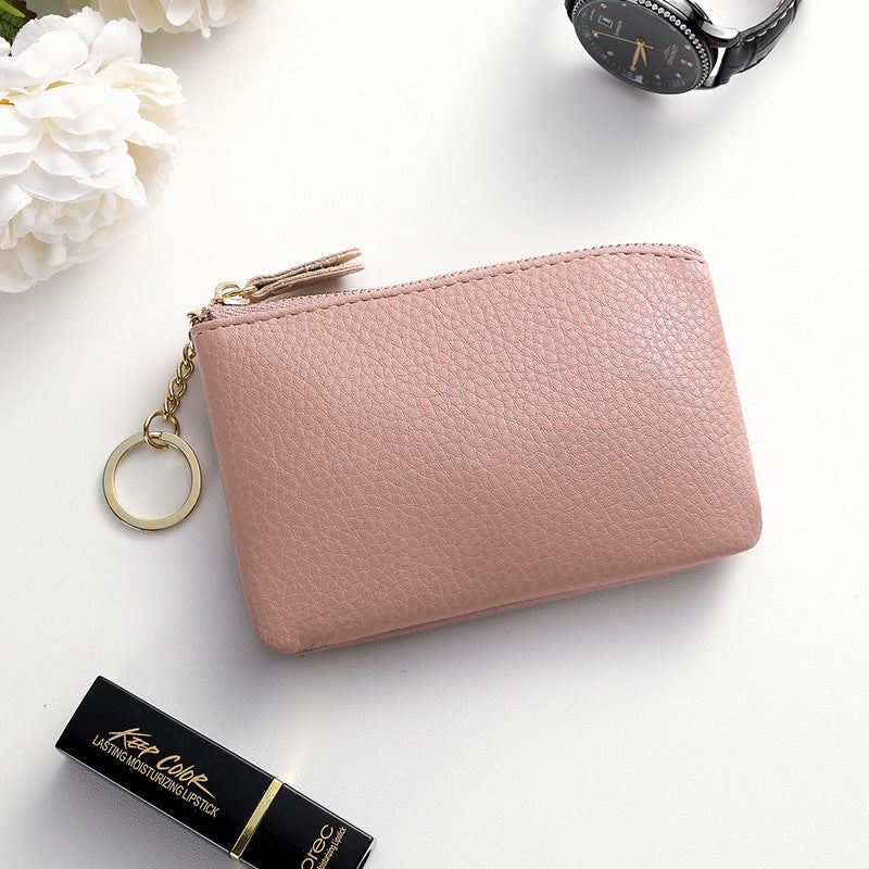 Small key zipper coin women's small wallet change bag mother model popular thin mini change bag storage bag