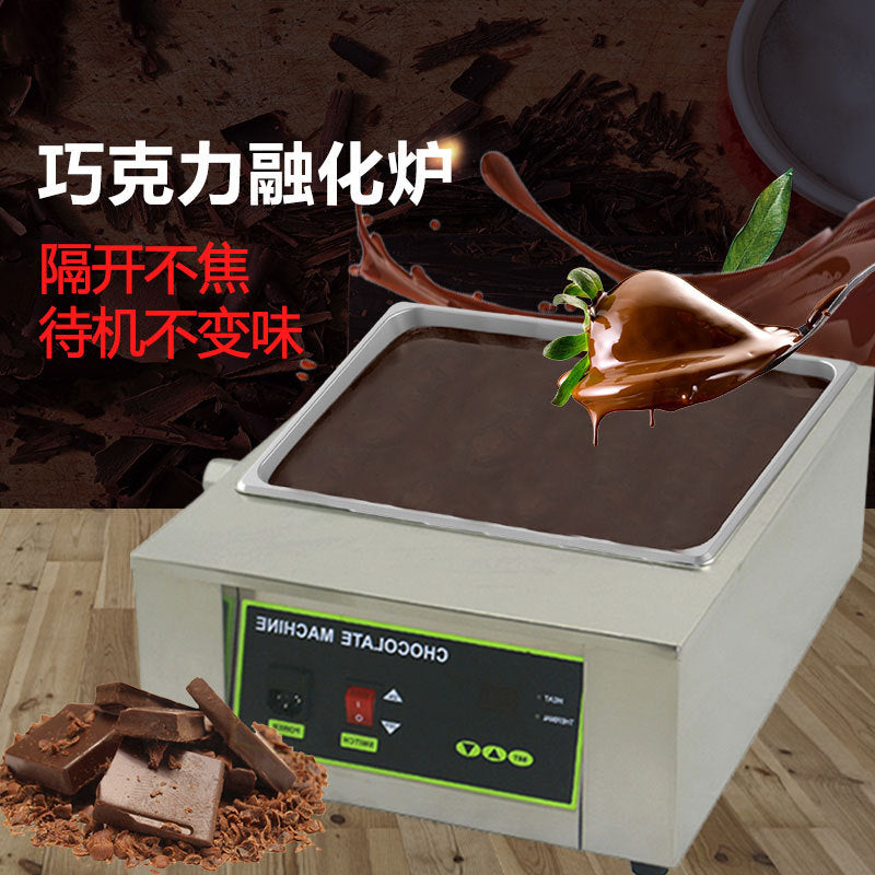 Commercial chocolate melting pot - electric heating, chocolate warmer, constant temperature water bath, double tank hot chocolate melting machine