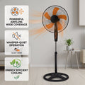 Source factory new arrival floor fan wholesale energy-saving fan household electric fan shaking head silent fan export order