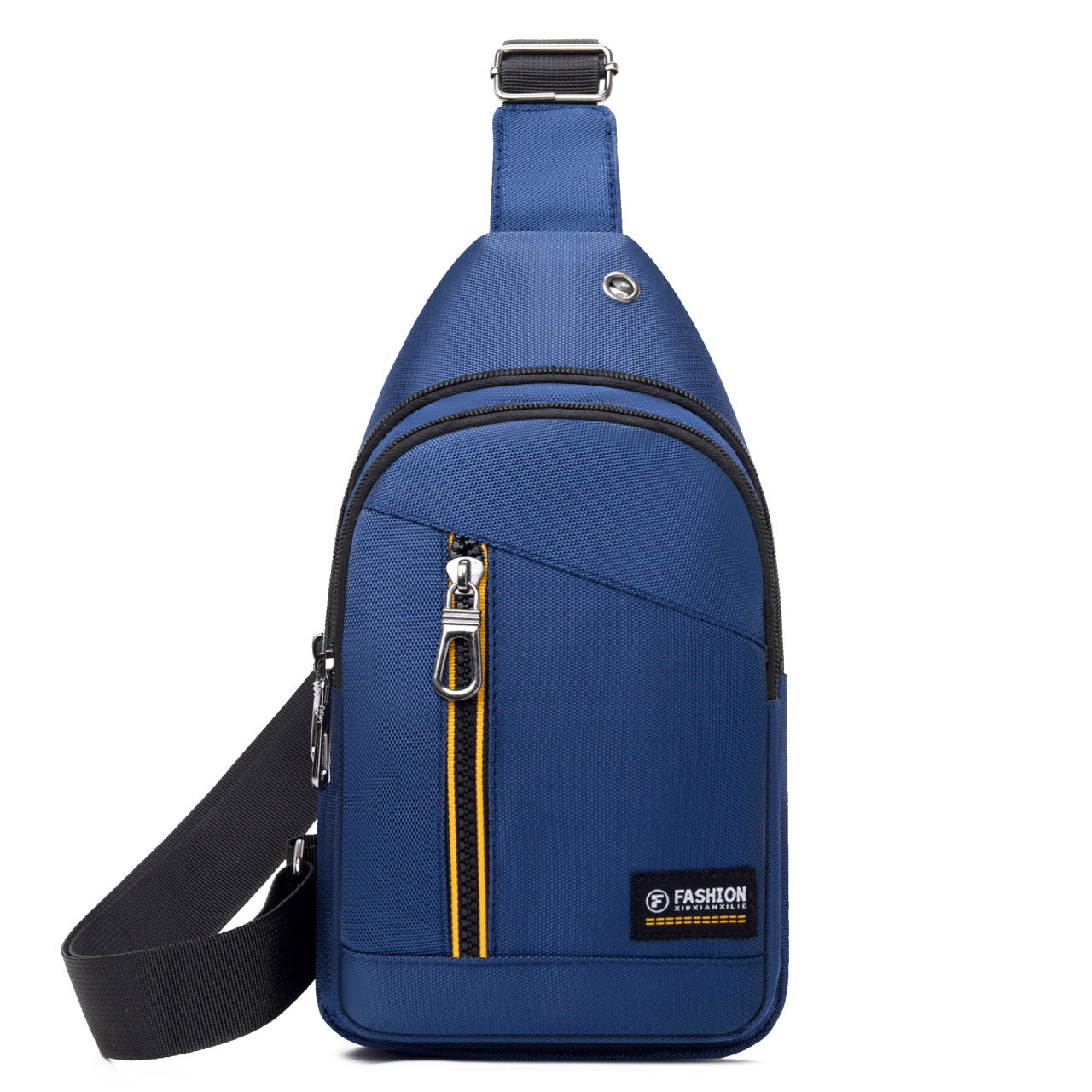 Men's breast bag 2025 new sports fashion messenger bag large capacity Oxford cloth business commuter shoulder bag wholesale