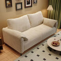 Sofa living room small apartment 2026 new arrival rental room double three-person rest area elephant ears lazy fabric sofa