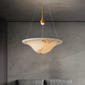 Modern faux marble chandelier - light luxury style for living room, danish art creative designer staircase, dining room, study, and bedroom lighting