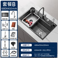 Thickened5mm honeycomb embossed kitchen sink large single slot 304 stainless steel sink dishwashing sink for home sink