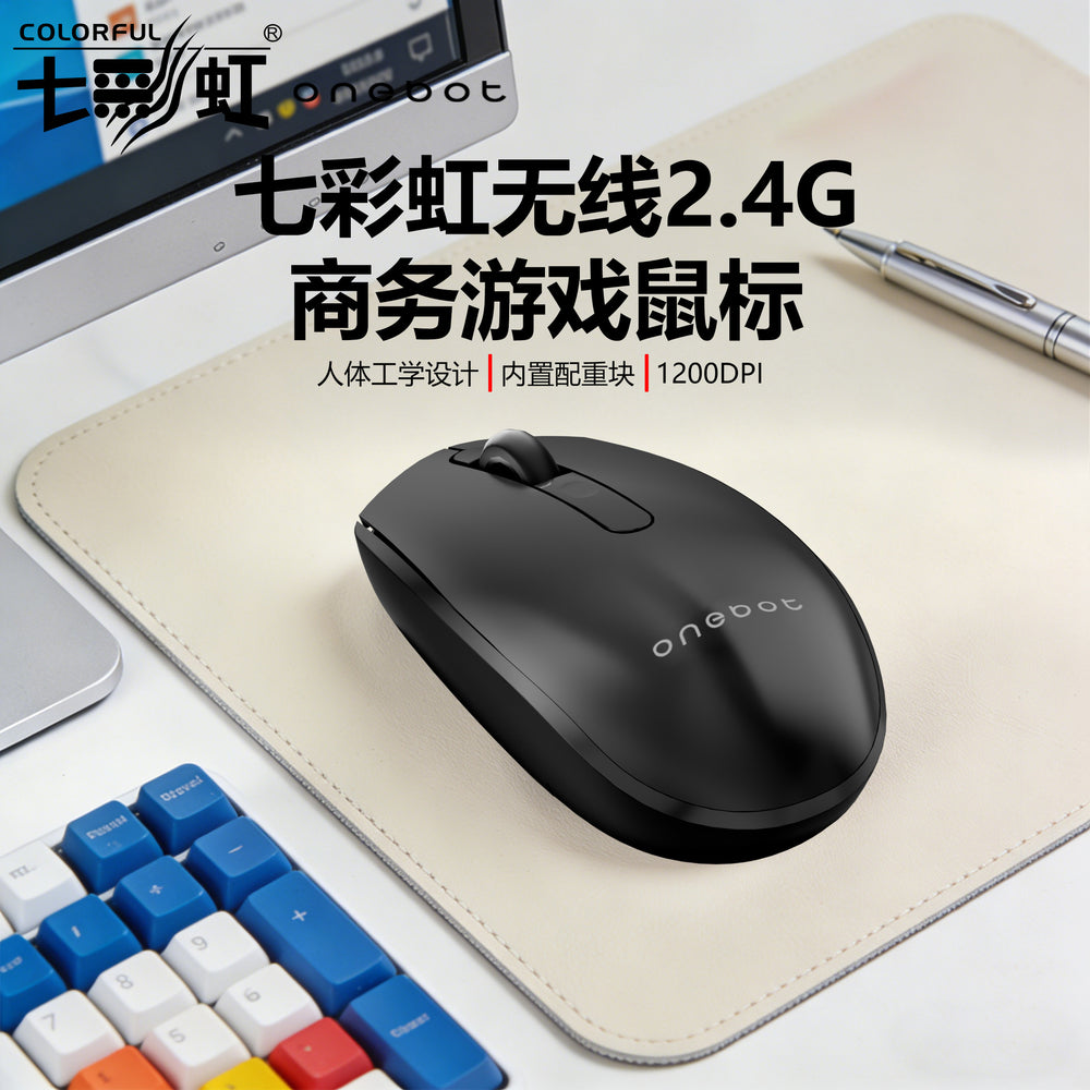 Colorful m201 wireless mouse 2.4g business office home desktop laptop portable mouse