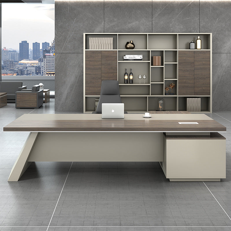 Boss table simple modern president desk manager work table and chair combination supervisor table atmosphere large class table manufacturer