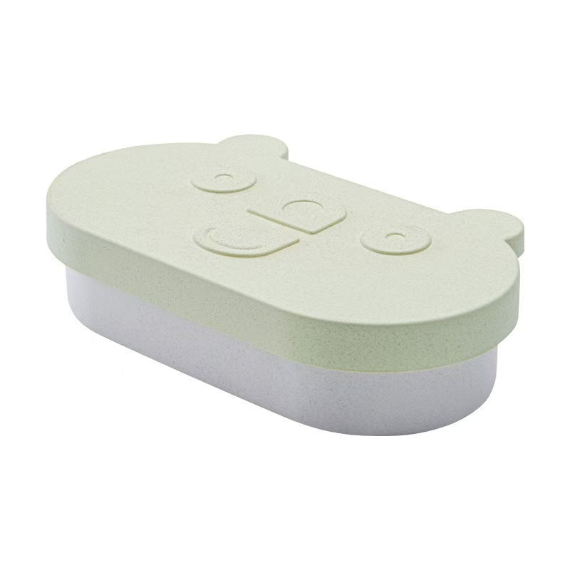 Cartoon easy bear wheat straw lunch box office worker bento box student lunch box with compartment microwave oven lunch box