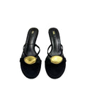 Za summer new arrivals 2025: women's round-toe heeled sandals with metal buckle strap detail and open back – stylish ankle strap sandals